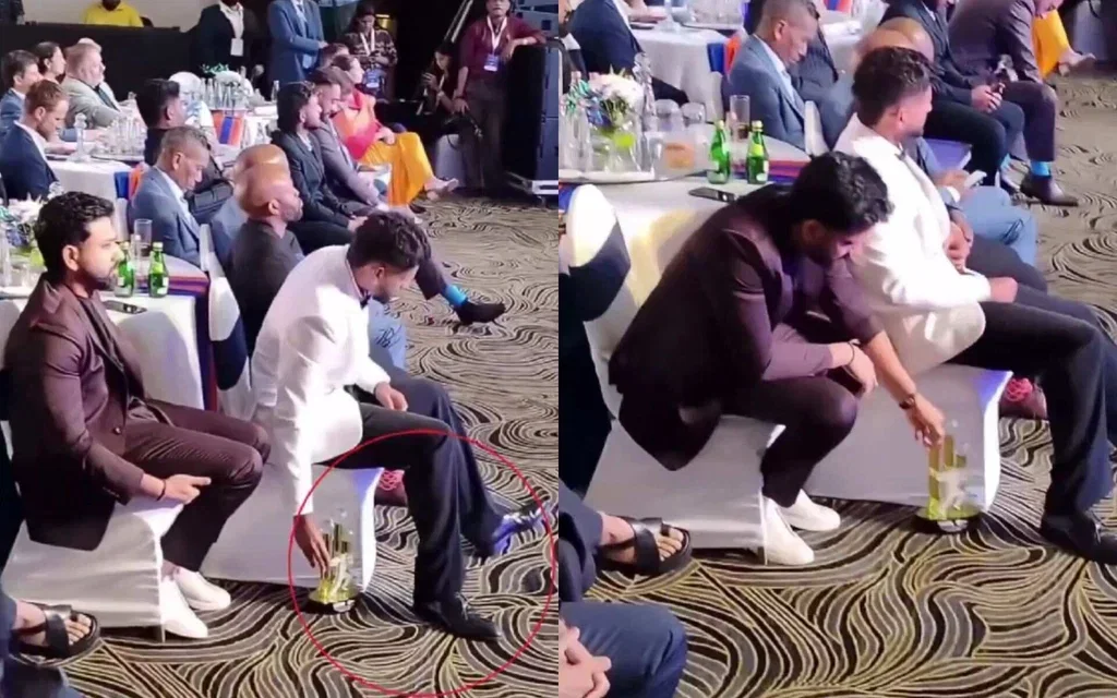 Rohit's heartwarming gesture (Source: @rushiii_12/x.com)