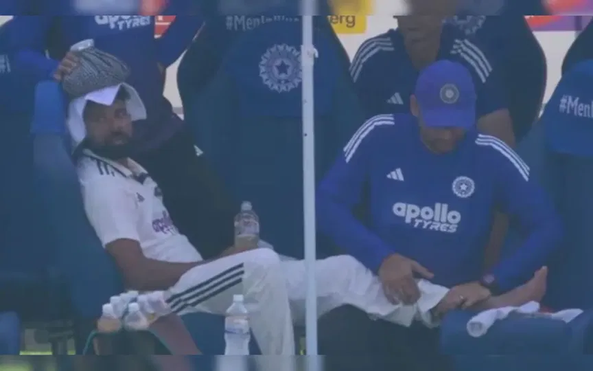 Exhausted Mohammed Siraj collapses, receives royal treatment in India vs West Indies Test Exhausted Mohammed Siraj collapses, receives royal treatment in India vs West Indies Test