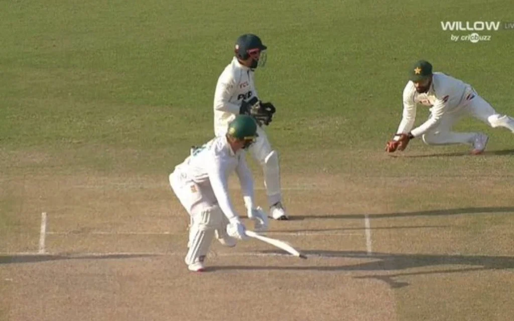 Babar takes a stunner [Source: @Sher__Ali/x.com]
