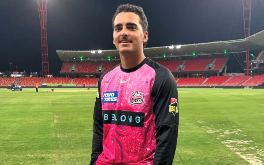 Sydney Sixers star Joel Davies in trouble over 'lewd' send-off in first-grade match