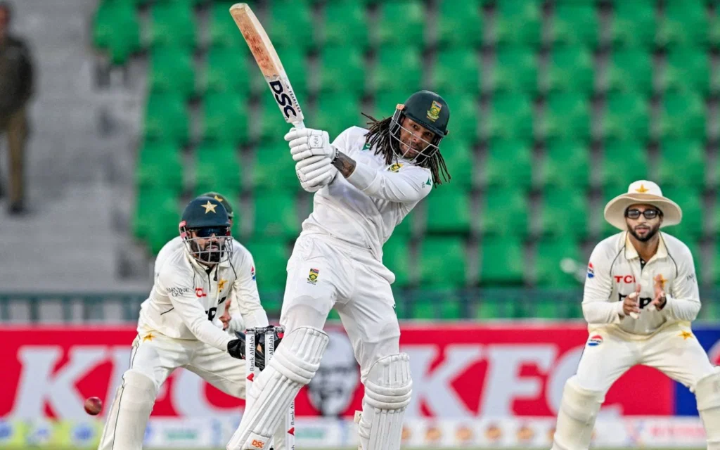 Tony De Zorzi slams first hundred against Pakistan in first Test [Source: AFP]