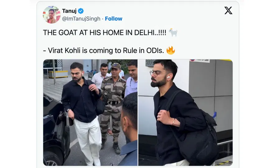 Virat Kohli (Source:@ImTanujSingh,x.com)