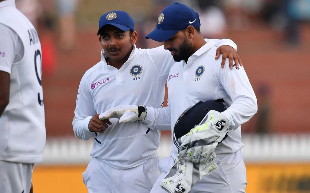 Prithvi Shaw in Test cricket for India (Source: AFP)