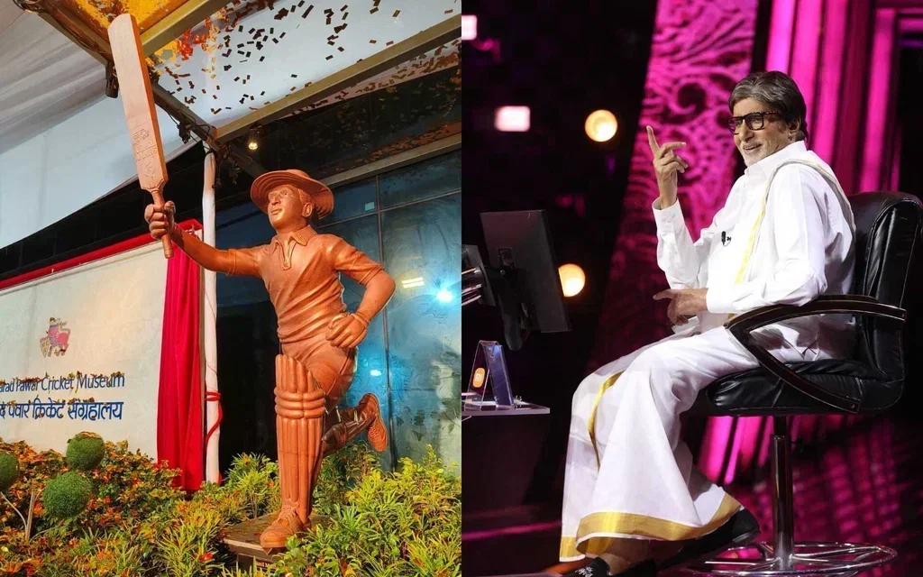 KBC's  tricky question about Sunil Gavaskar (Source: @CricCrazyJihns/x.com, @SrBachchan/x.com)