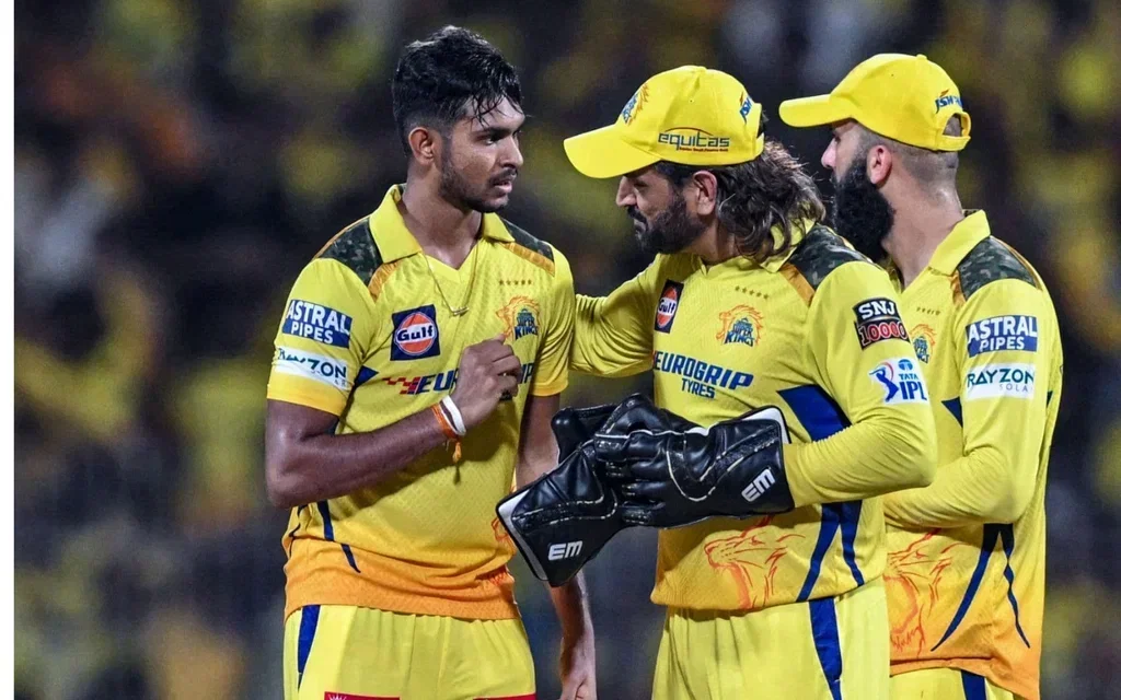 Matheesha Pathirana and Dhoni - (Source: AFP)