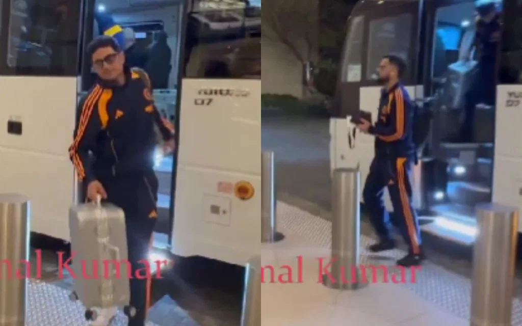 Shubman Gill and Virat Kohli arrive in Perth [Source: @Vimalwa/x.com]