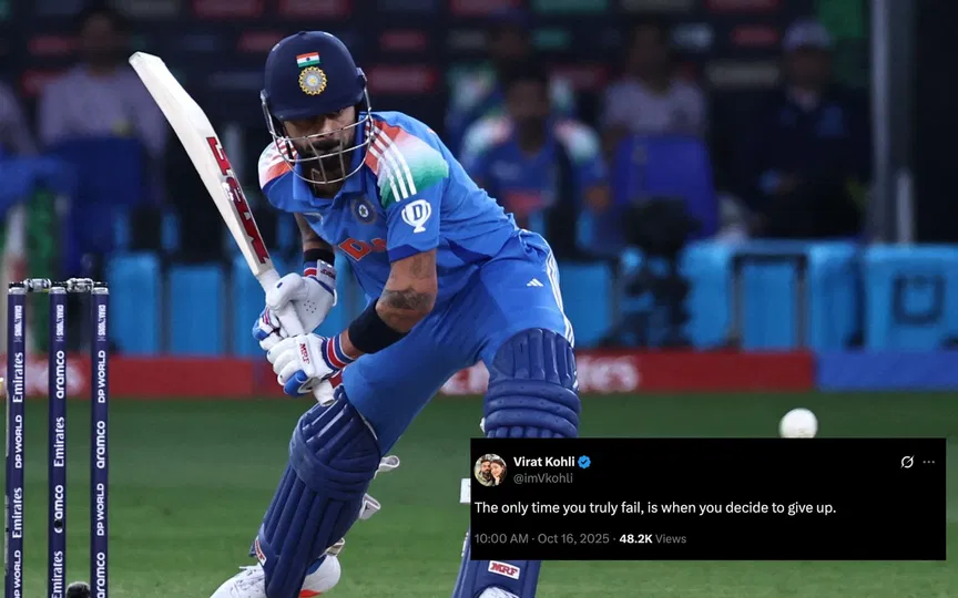"Only time you fail…": Kohli sends shockwaves with cryptic tweet amid ODI retirement rumours