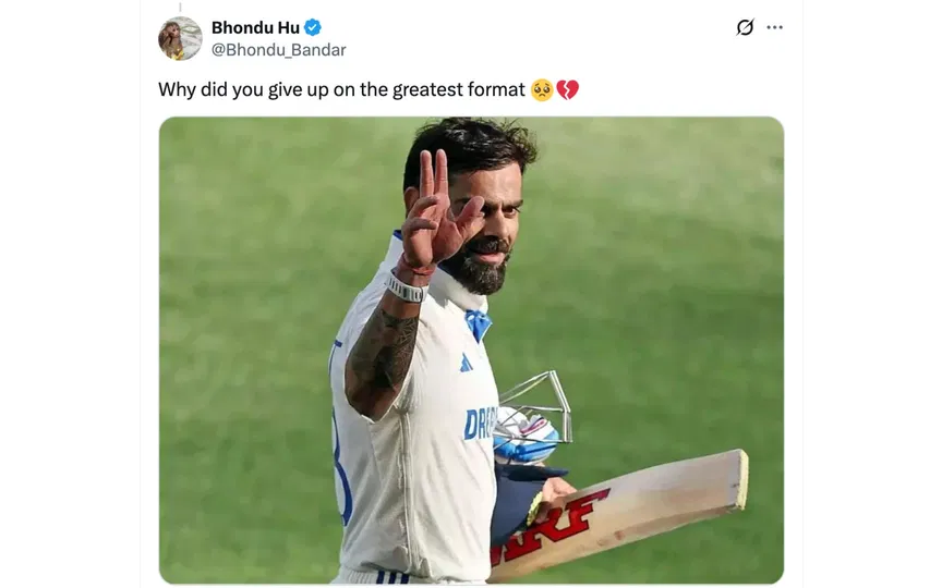 Fan tweet [Source: @Bhondu_Bandar/X.com]