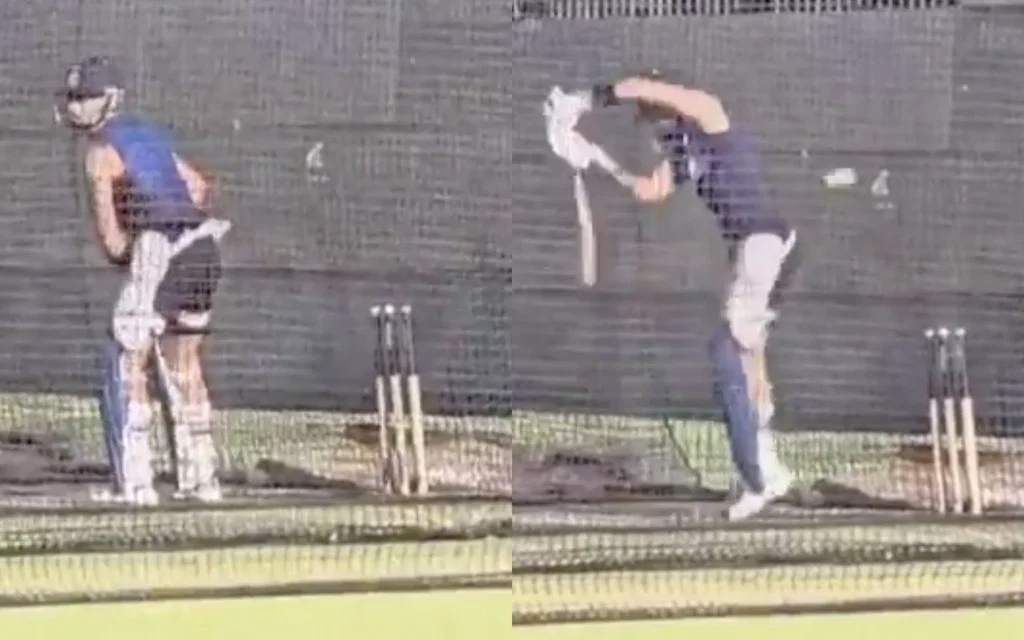 Virat Kohli in the nets - (Source: Revsportz/Screengrab)