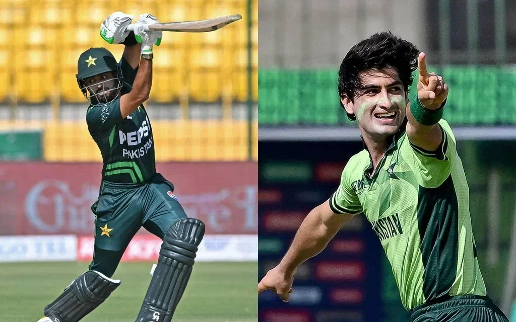 Babar Azam and Naseem Shah [Source: AFP]