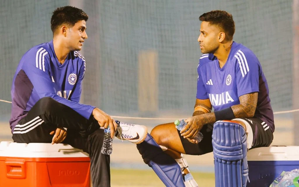 Suryakumar Yadav with Shubman Gill [Source: X/@imRaghav001]