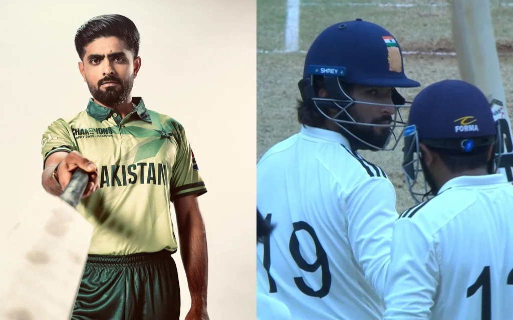 Babar Azam and Rajat Patidar [Source: @Team_BabarAzam, @rishabh18v/x]