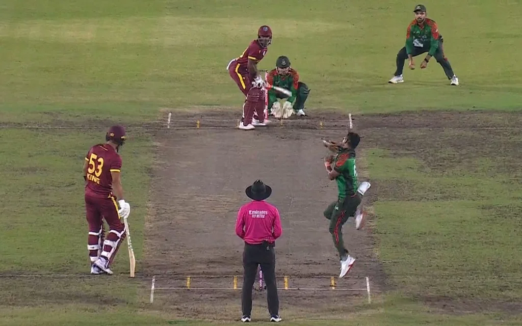 Mirpur produces unusual wicket for 1st ODI [Source: @world_choker/X.com]
