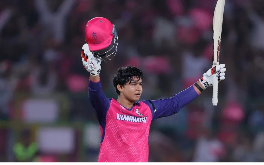 Vaibhav Suryavanshi made his IPL debut at 14 [Source: @Akshatgoel1408/x.com]