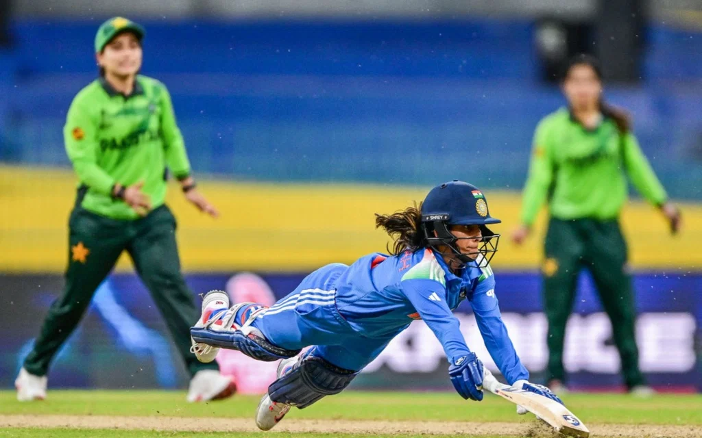 Jemimah Rodrigues against Pakistan (Source: AFP)