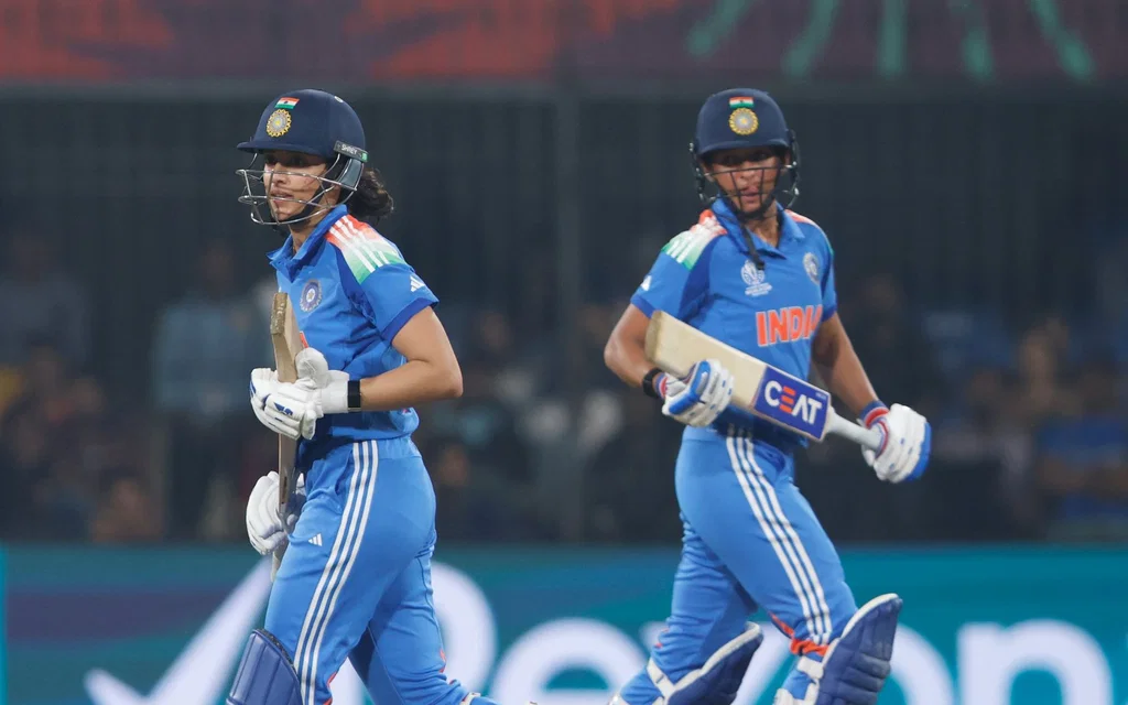 India captain reacts after narrow loss to England [Source: @BCCIWomen/X.com]