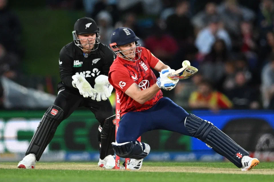 Harry Brook slams fifty against New Zealand [Source: AFP]