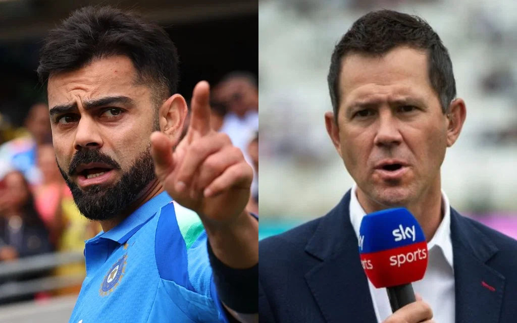 Virat Kohli and Ricky Ponting [Source: @amir_wanar/X.com]