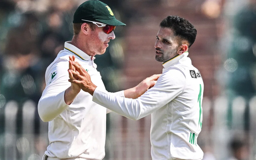 Keshav Maharaj bagged 7 wickets vs PAK [Source: AFP]