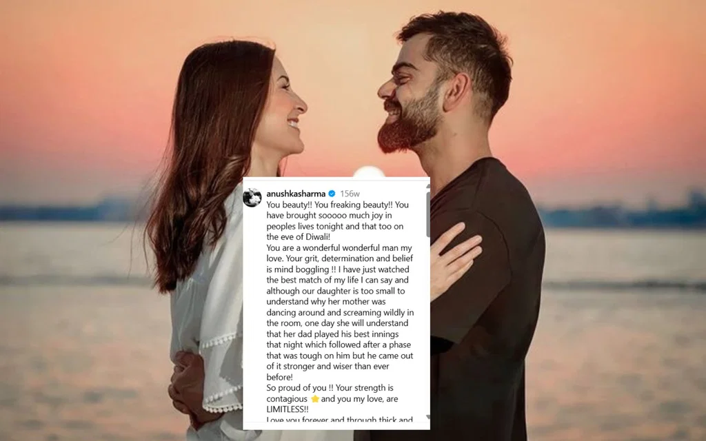 Anushka's heartfelt post for Virat (Source: @filmfare/x.com, @anushkasharma/instagram.com)