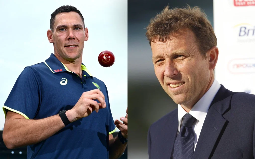 Scott Boland and Michael Atherton [Source: @ajax_slayer/X.com]
