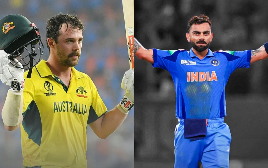 Virat Kohli vs Travis Head Adelaide battle [Source: @7Cricket, @OneCricketApp/X.com]