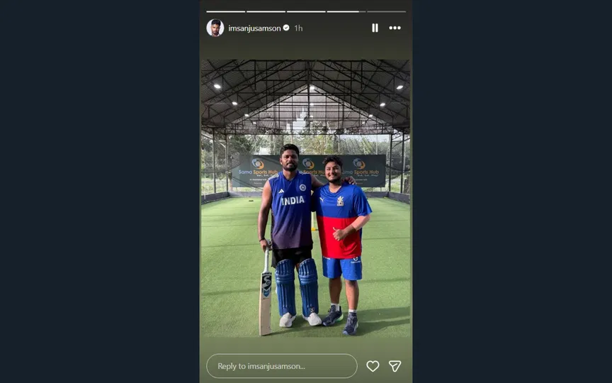 Sanju Samson's Instagram story [Source: @iamsanjusamson/Instagram.com]