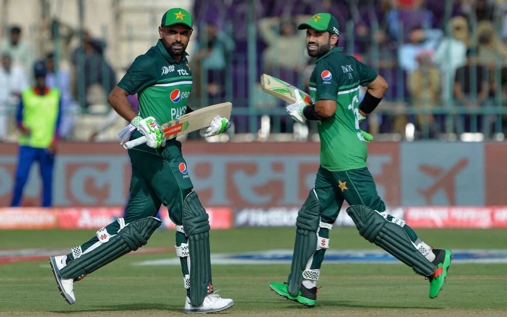 Babar Azam and Rizwan together for Pakistan (Source: AFP)