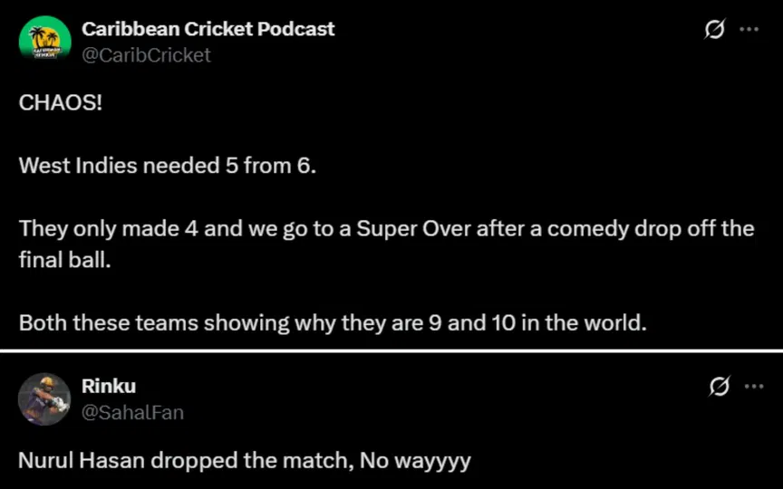 Fan Reactions (Source: X.com)