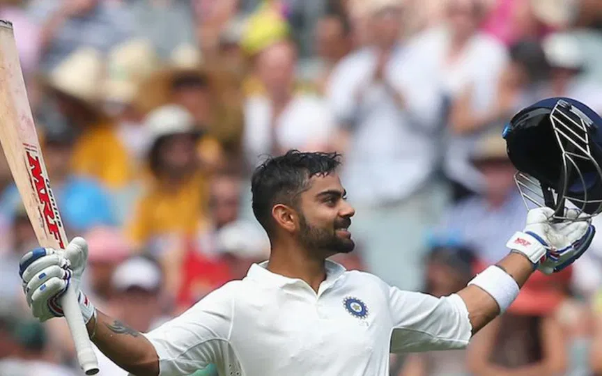 Virat Kohli Test century at Adelaide Oval. [Source - BCCI/x.com]