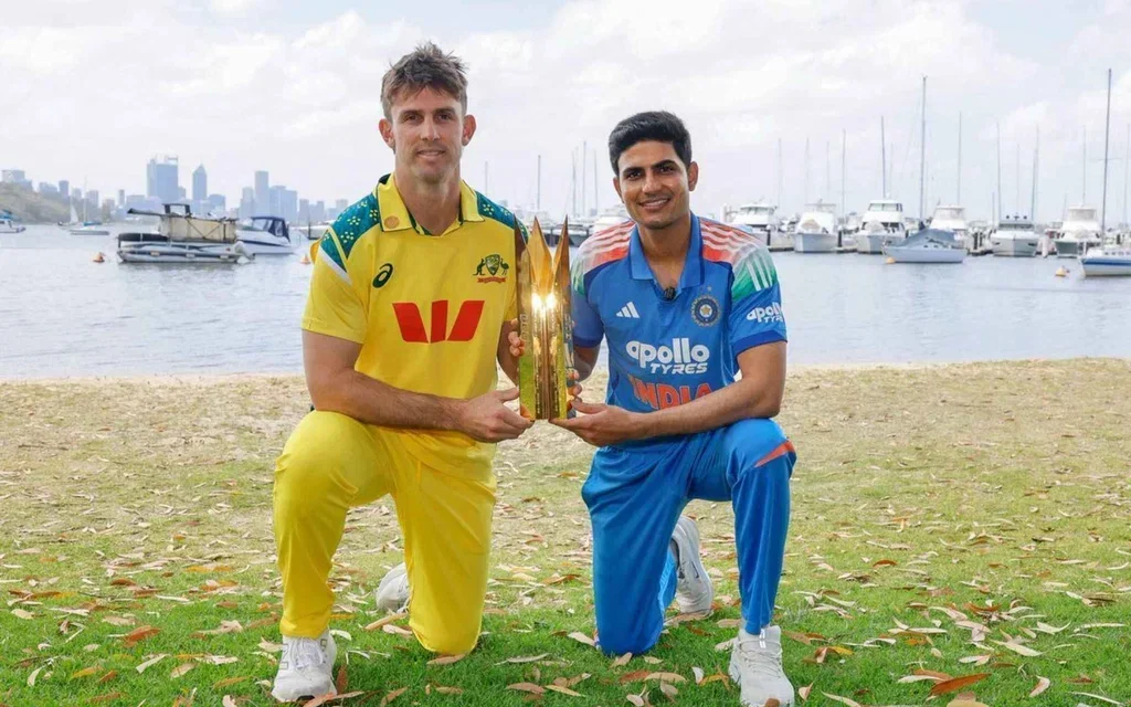 Mitchell Marsh and Shubman Gill [Source: @I_am_Unkar_006/X]