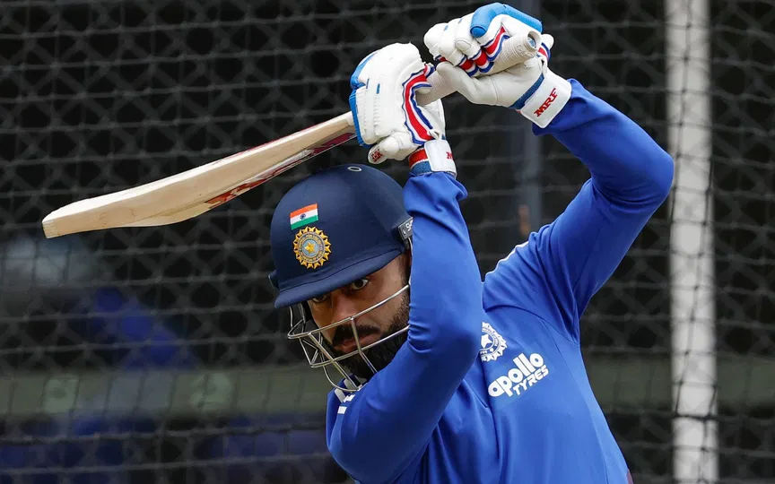 Virat Kohli in the Adelaide Oval nets. [Source - BCCI/x.com]