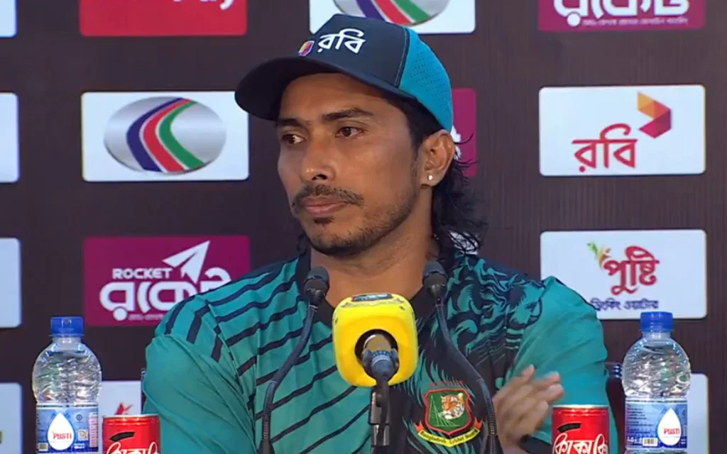 Soumya Sarkar in the post-match press conference [Source: @BCBtigers/X.com]