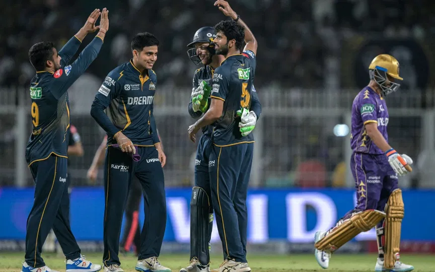 गुजरात टाइटन्स के खिलाड़ी [Source: AFP]
