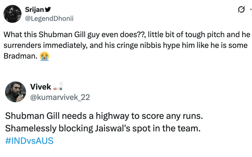 Fan tweets [Source: @LegendDhonii, @kumarvivek_22/X.com]