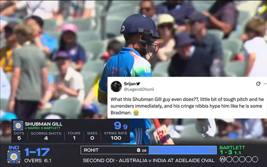 "Shamelessly blocking Jaiswal's spot": Shubman Gill faces flak after cheap wicket in 2nd ODI