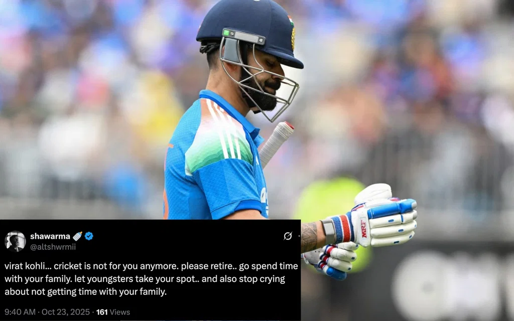 Fans react as Kohli register duck [Source: AFP Photo]
