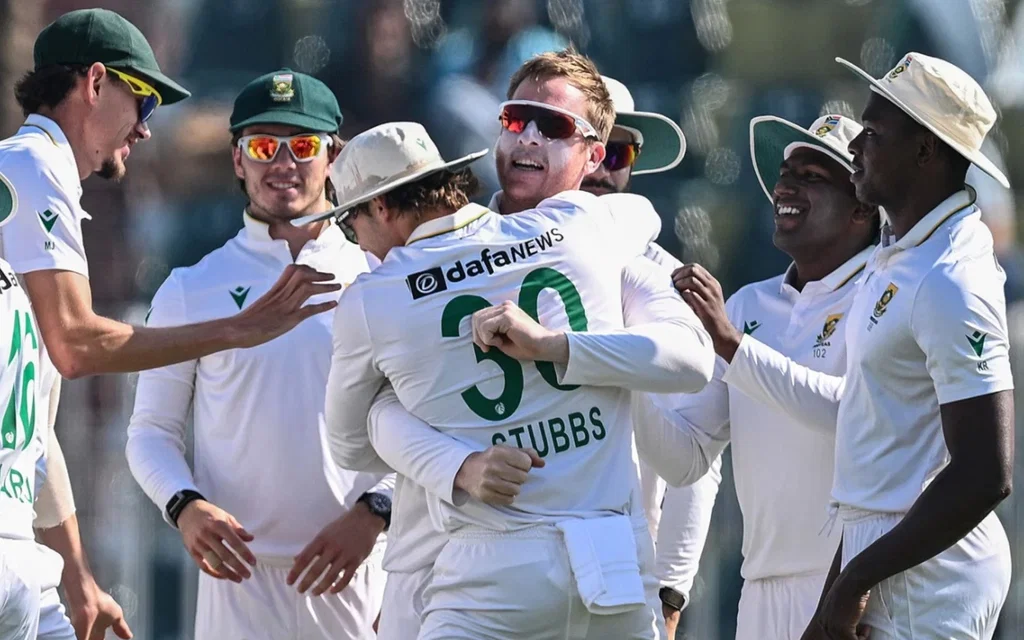 South Africa team shone with the ball in the 2nd Test [Source: @ameer_shoraib/X.com]