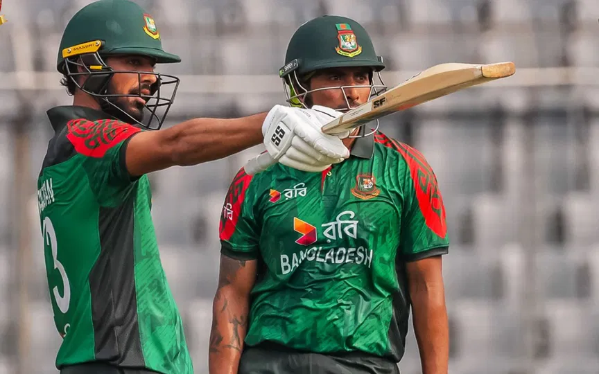 Bangladesh thump WI to clinch series after Saif, Soumya Sarkar 50s and Nasum’s 3-fer