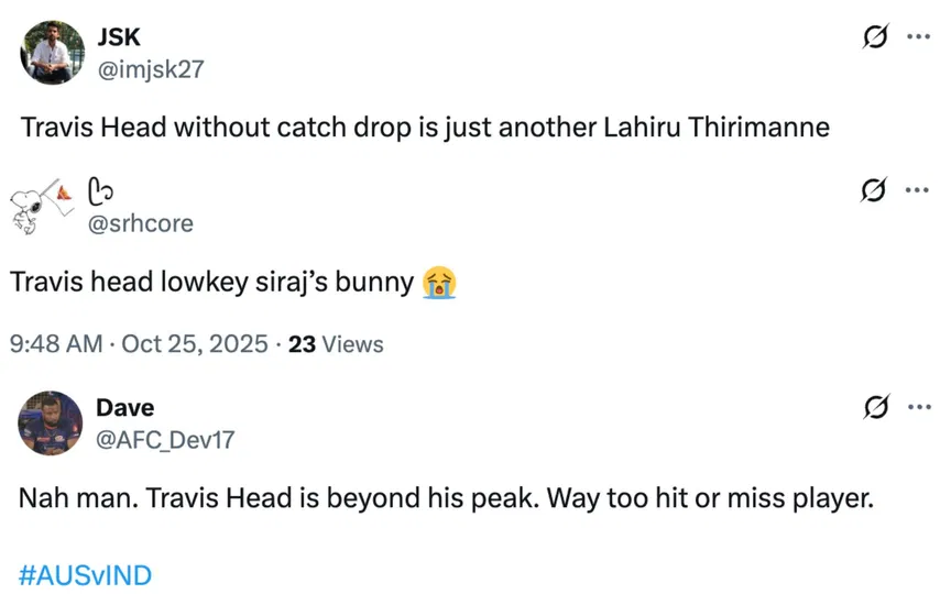 Fan tweets [Source: @imjsk27, @srhcore, @AFC_Dev17/X.com]