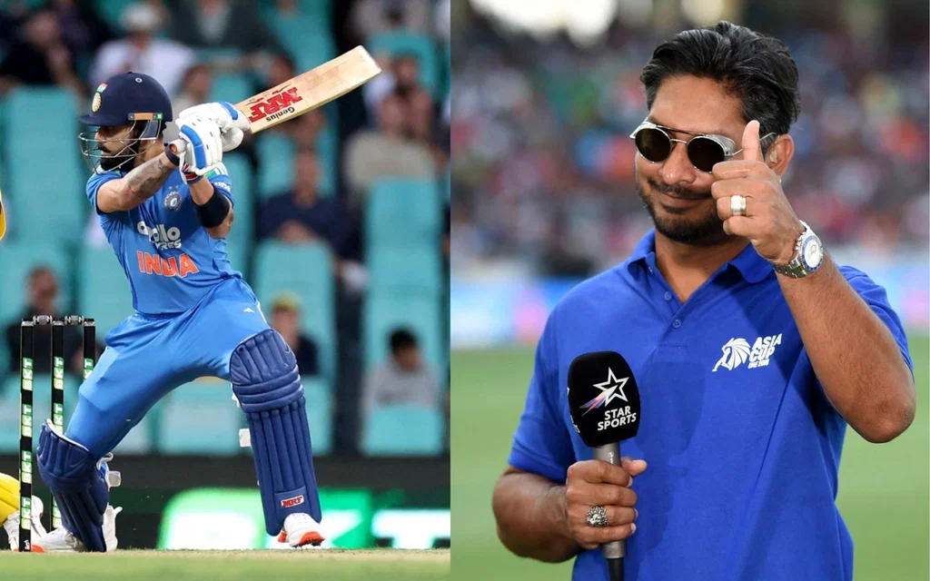 Virat Kohli and Kumar Sangakkara - (Source: AFP)