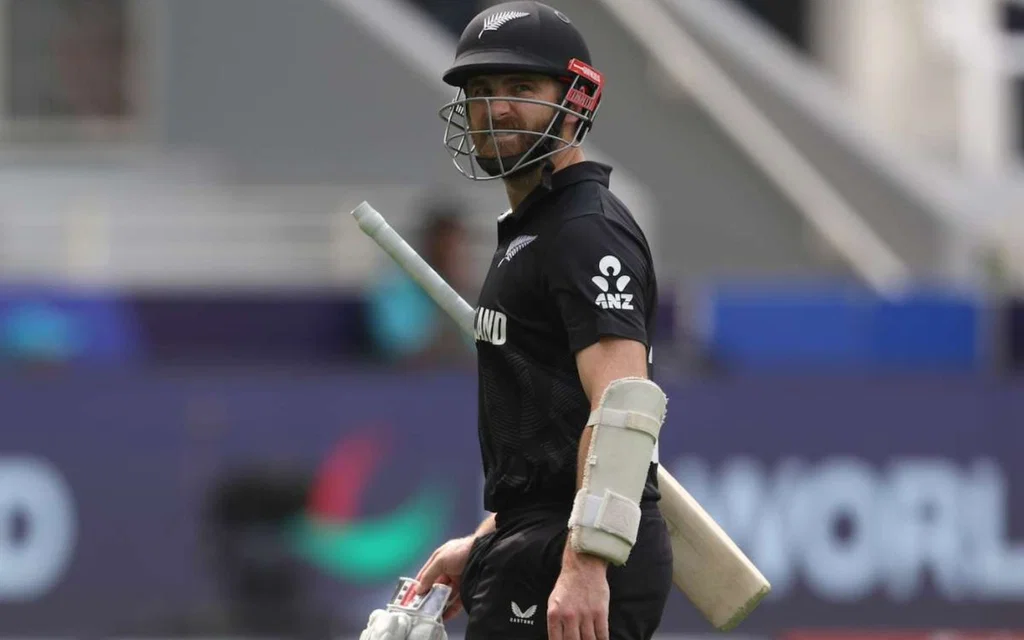 Kane Williamson departs on a duck (Source: @TheYorkerBall/x.com)