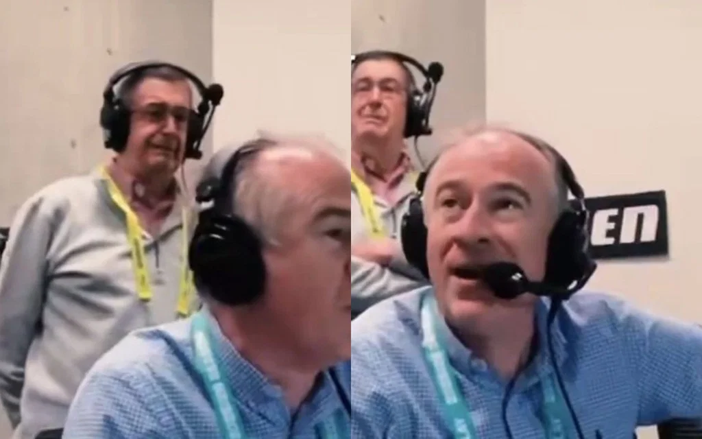 The commentator becomes emotional (Source: @ImTanujSingh/x.com)