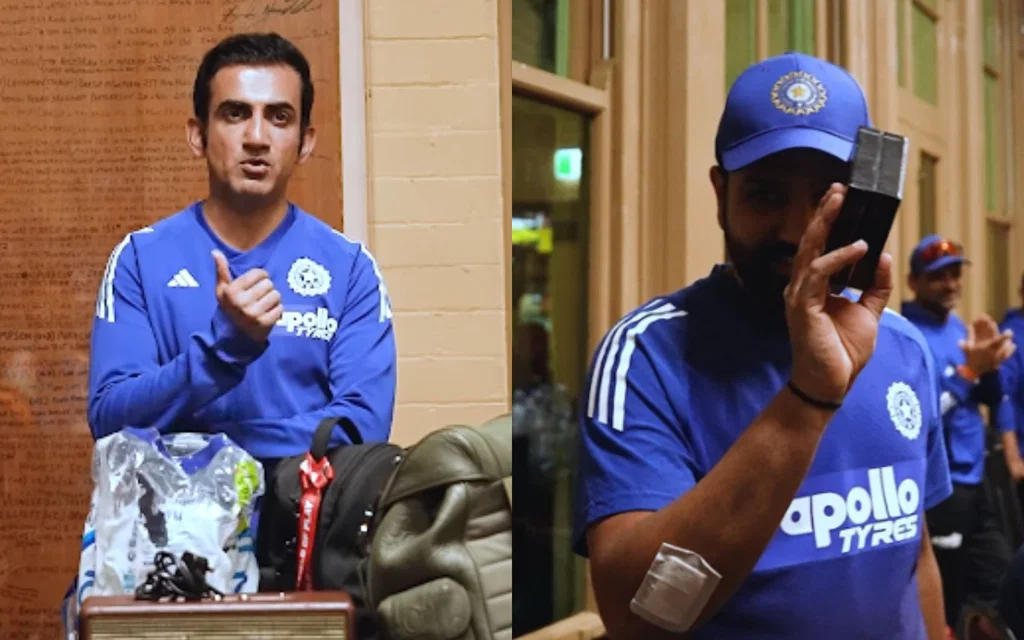 Gautam Gambhir and Rohit Sharma [Source: @indiancricketteam/X.com]