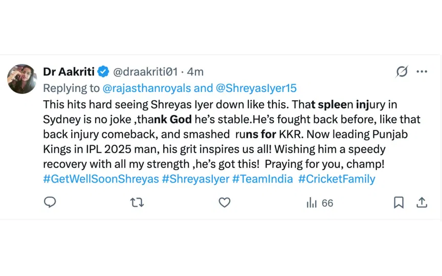 Commented by @draakriti01/X.com