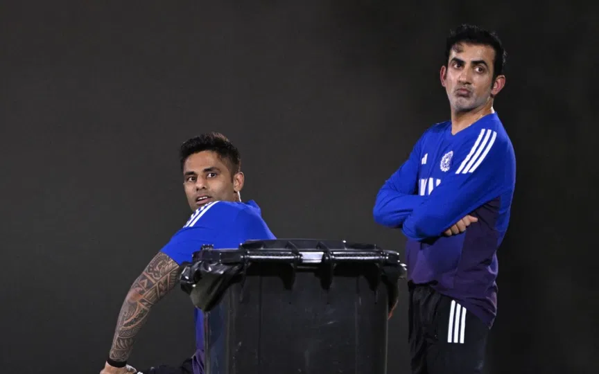 सूर्यकुमार यादव और गौतम गंभीर (AFP)