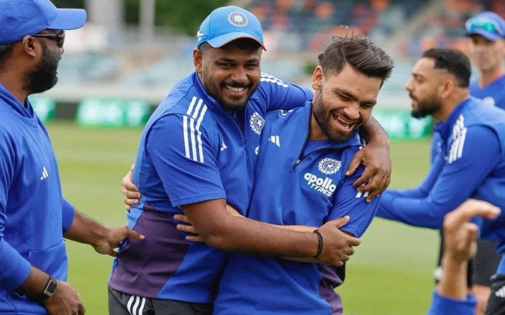 Viral picture of Sanju Samson [Source: @CricCrazyJohns/X.com]