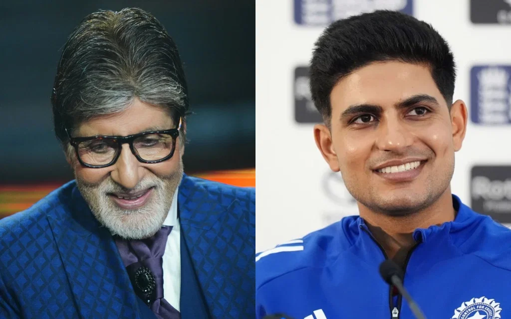 Amitabh Bachchan and Shubman Gill [Source: @zafar_karim100/X.com]