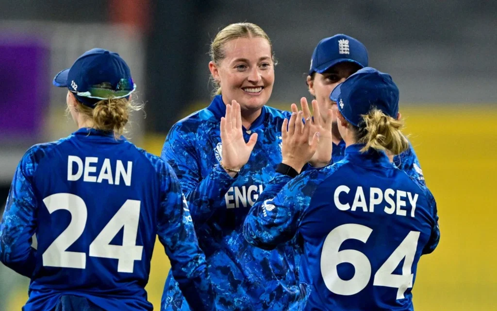 Sophie Ecclestone for England - (Source: AFP)