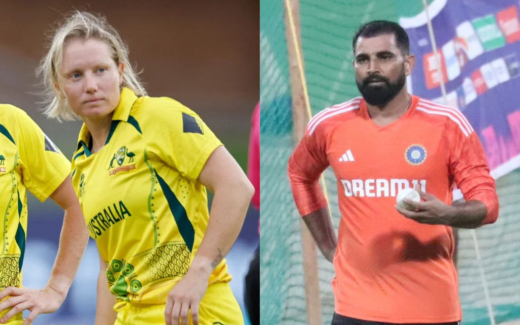 Alyssa Healy and Mohammed Shami [Source: AFP, @Rajiv1841/x]